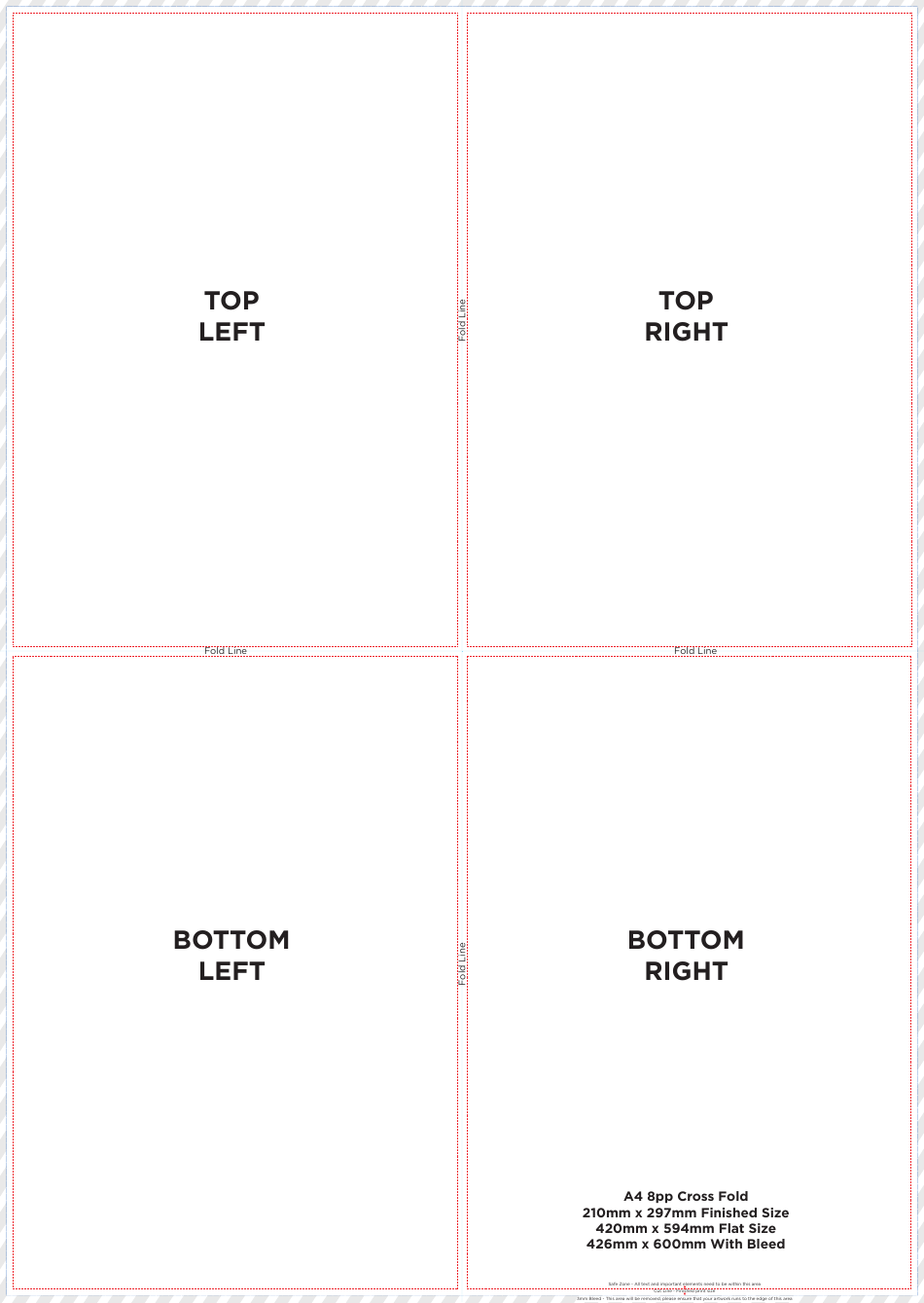 A4 8pp Cross Fold Template, Page 2