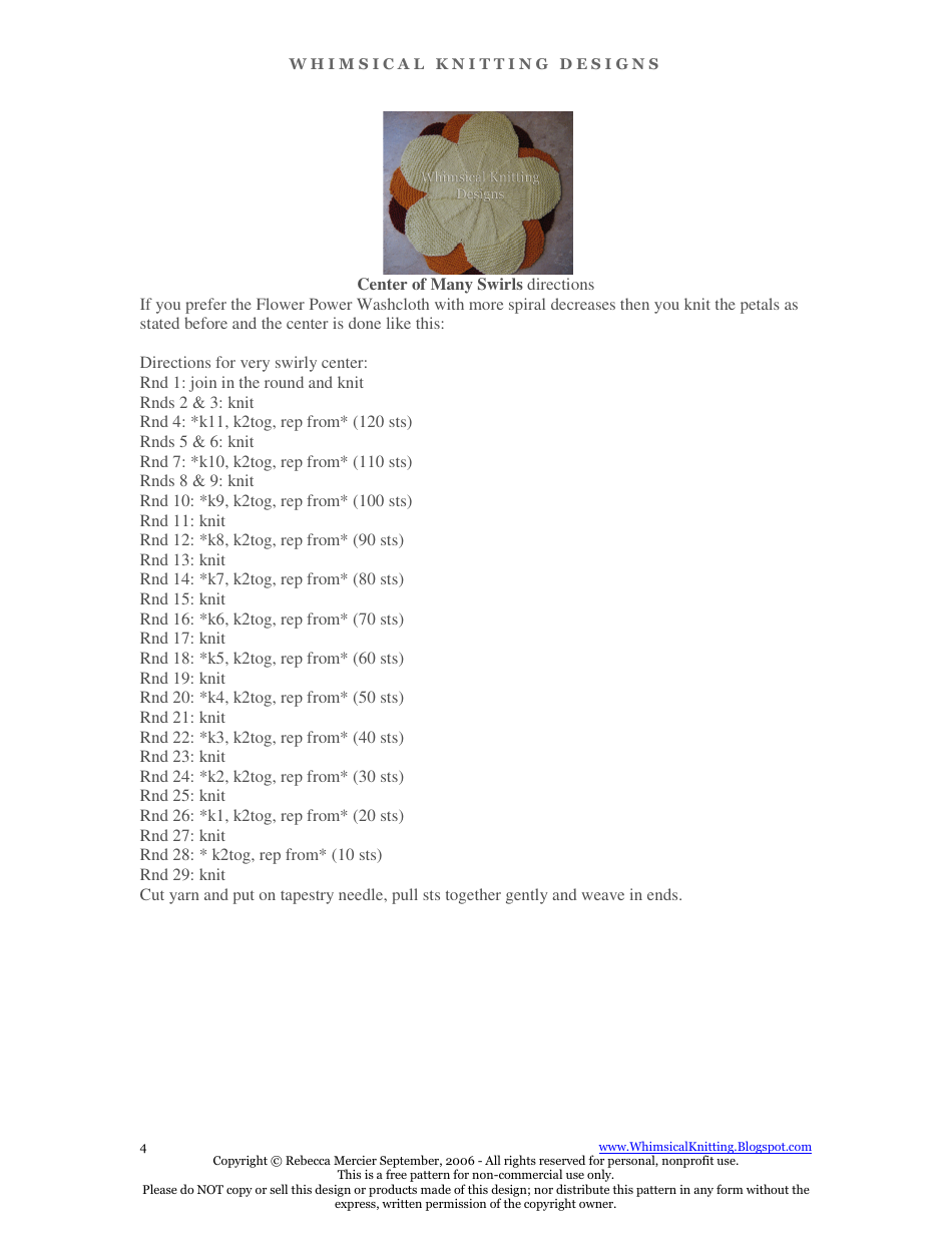 Flower Power Hand Towel Patterns, Page 4