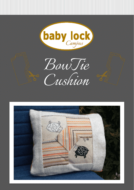 Bowtie Cushion Sewing Pattern - Preview Image