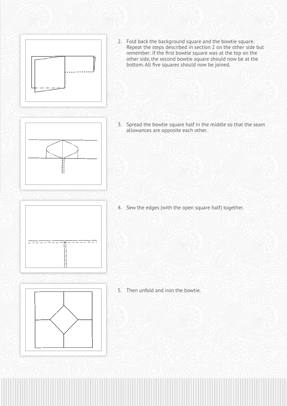 Bowtie Cushion Sewing Pattern, Page 3