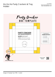 Party Cracker Box Template, Page 3