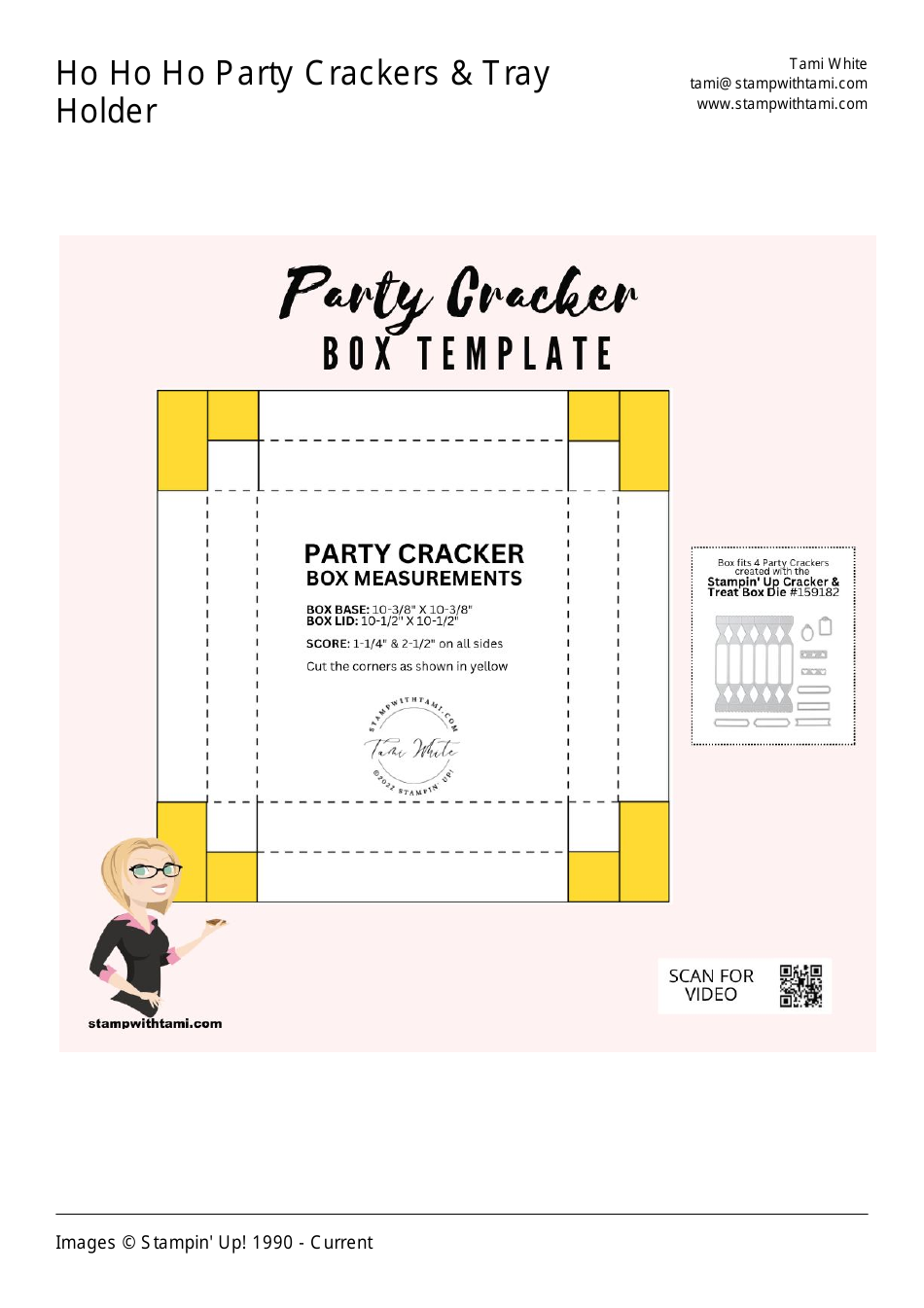Party Cracker Box Template, Page 3