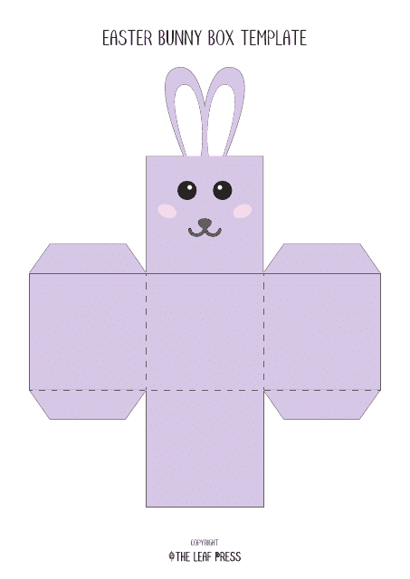 Easter Bunny Box Template