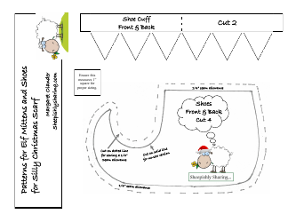 Document preview: Elf Mittens and Shoes Pattern Templates
