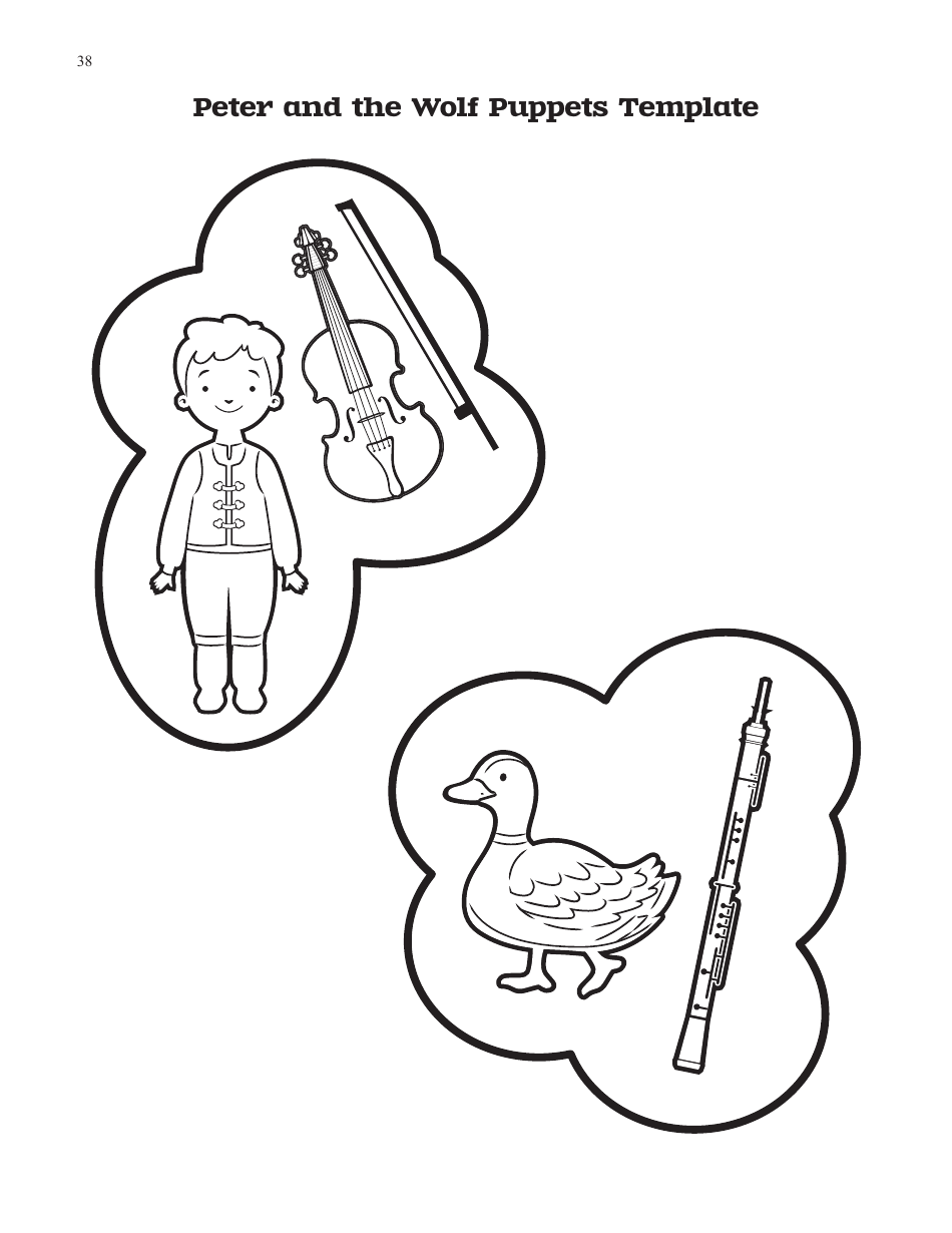 Peter and the Wolf Puppet Templates, Page 5