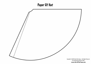 Paper Elf Hat Template, Page 2