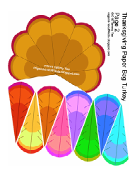 Thanksgiving Paper Bag Turkey Template, Page 4
