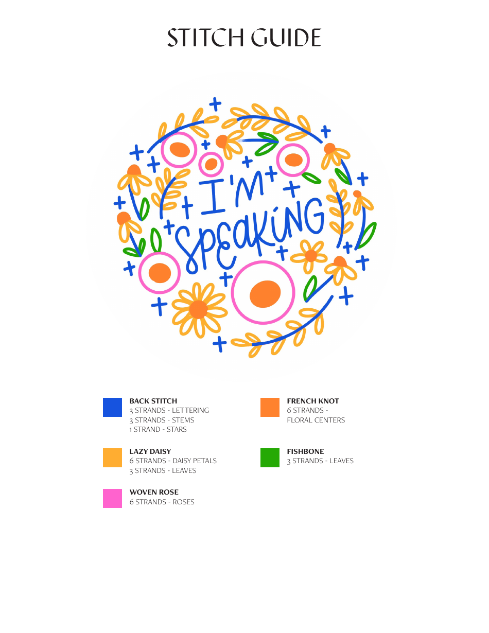 Im Speaking Embroidery Pattern Template, Page 3