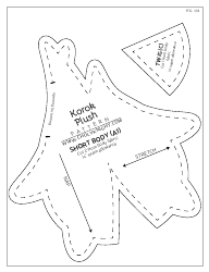 Korok Plush Sewing Pattern Templates, Page 13