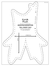 Korok Plush Sewing Pattern Templates, Page 14