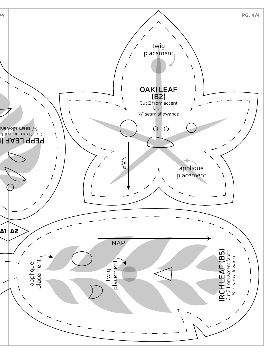 Korok Plush Sewing Pattern Templates, Page 16