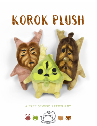 Korok Plush Sewing Pattern Templates