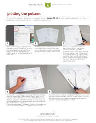 Korok Plush Sewing Pattern Templates, Page 4