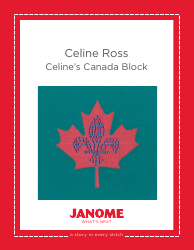 Document preview: Canada Block Embroidery Pattern Templates