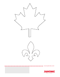Canada Block Embroidery Pattern Templates, Page 3