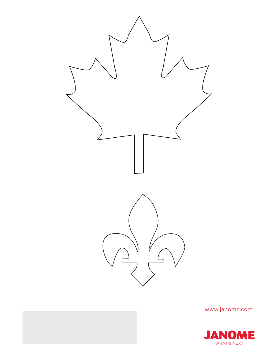 Canada Block Embroidery Pattern Templates, Page 3