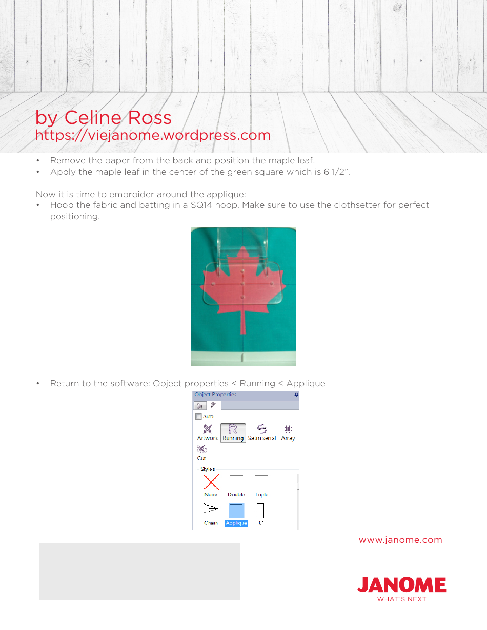 Canada Block Embroidery Pattern Templates, Page 7