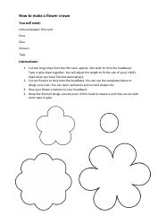 Document preview: Flower Crown Pattern Templates