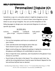 Personalized Disguise Kit Template