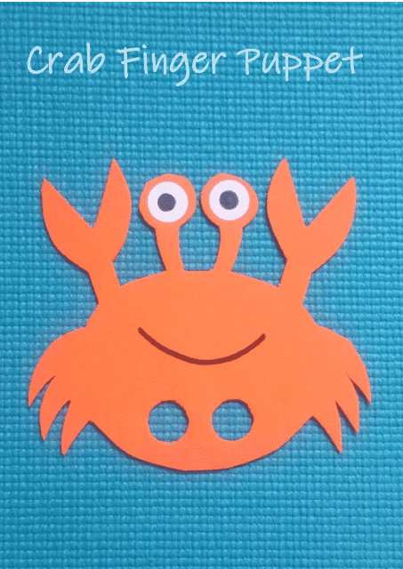 Crab Finger Puppet Template