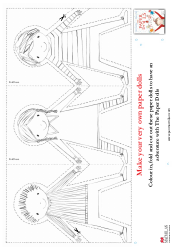 Document preview: Colouring Paper Doll Templates
