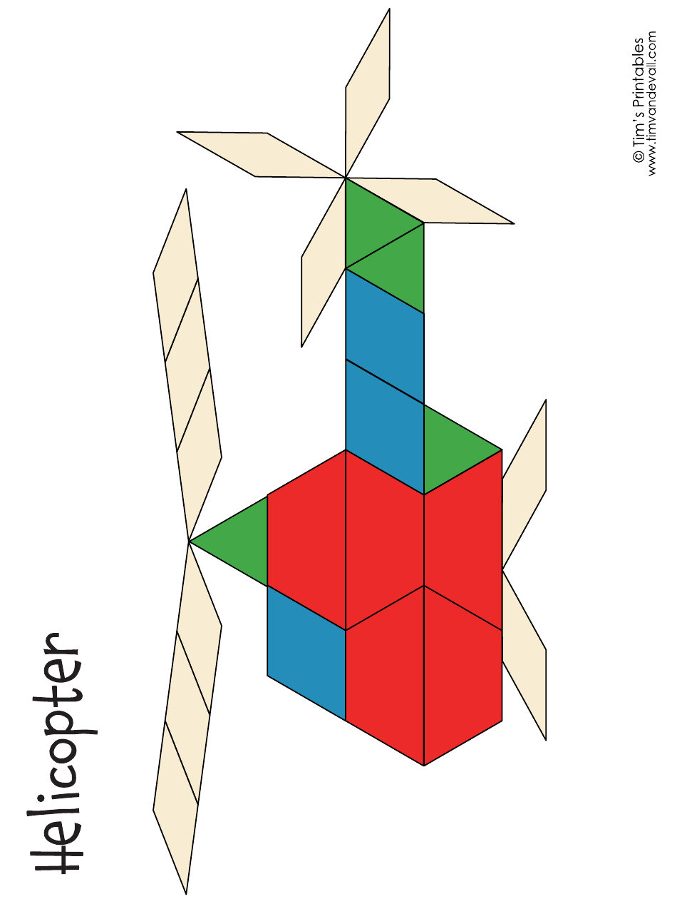 Pattern Block Templates, Page 7