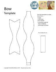 Document preview: Bow Template