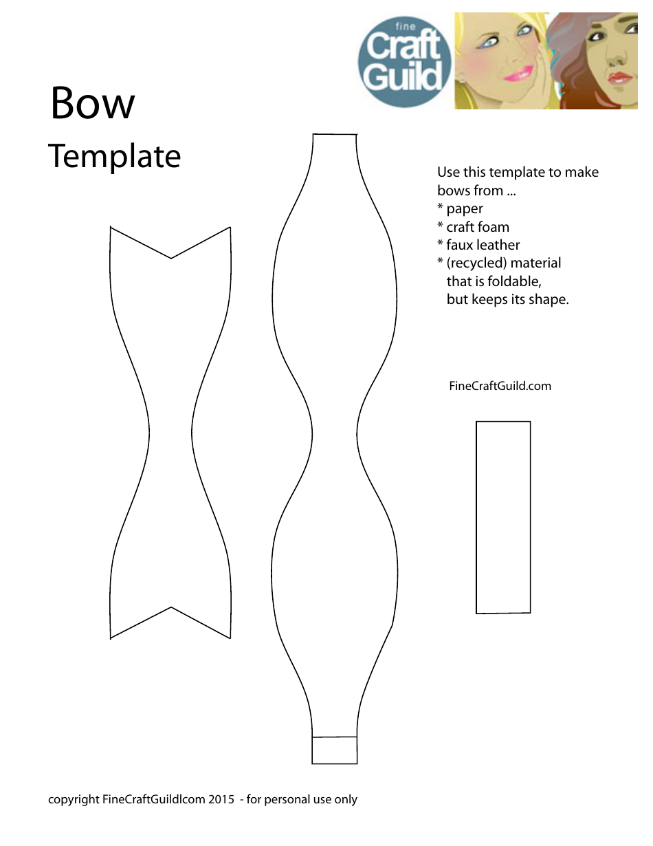 Bow Template Download Printable PDF Templateroller