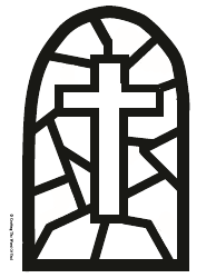 Stained Glass Cross Suncatcher Template, Page 2