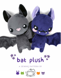 Document preview: Bat Plush Sewing Pattern Template