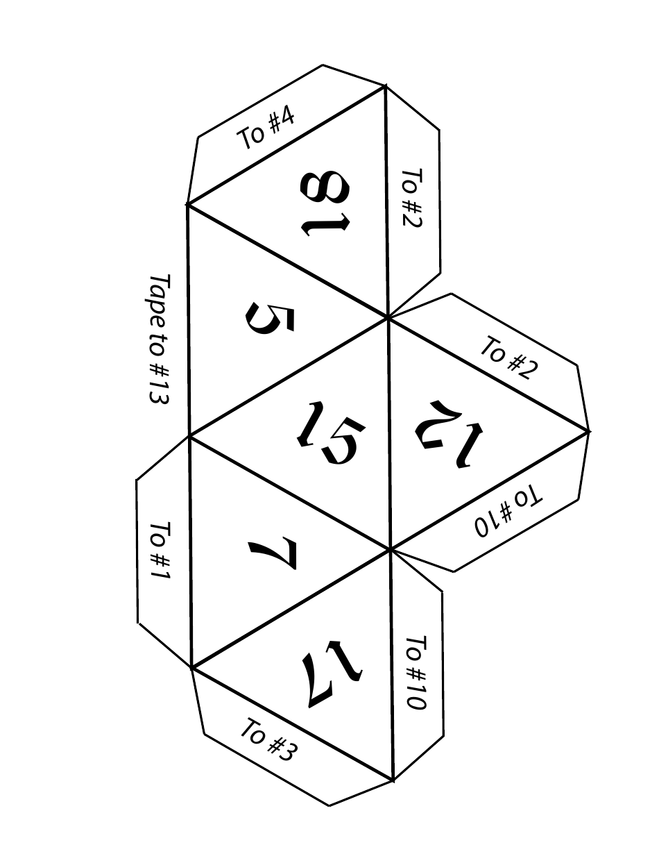 D20 Dice Template Download Printable PDF | Templateroller