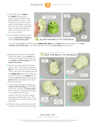 Frog Plush Sewing Template - Choly Knight, Page 11