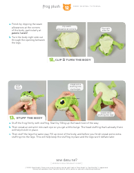 Frog Plush Sewing Template - Choly Knight, Page 12