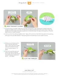 Frog Plush Sewing Template - Choly Knight, Page 13