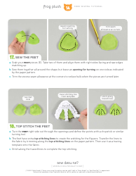 Frog Plush Sewing Template - Choly Knight, Page 14