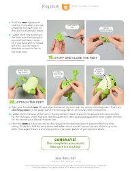 Frog Plush Sewing Template - Choly Knight, Page 15