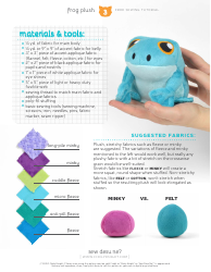 Frog Plush Sewing Template - Choly Knight, Page 3