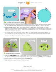 Frog Plush Sewing Template - Choly Knight, Page 7