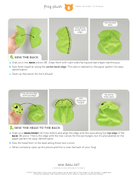 Frog Plush Sewing Template - Choly Knight, Page 8