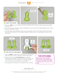 Frog Plush Sewing Template - Choly Knight, Page 9