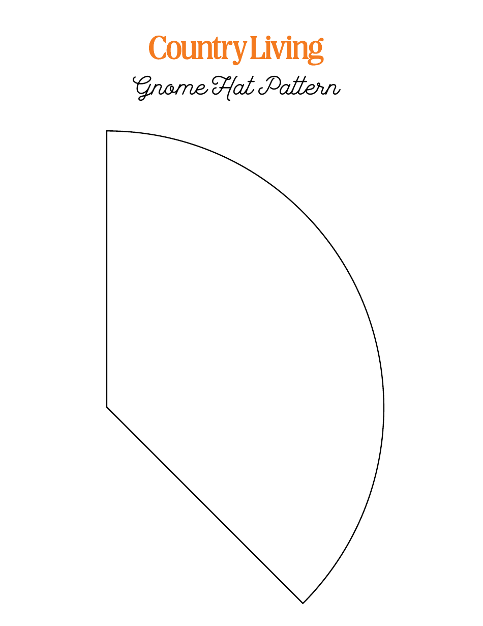 Gnome Hat Pattern Template, Page 1