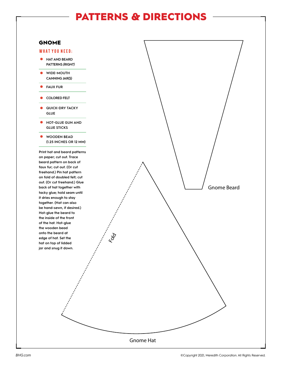 Gnome Jar Craft Template - Meredith Corporation, Page 2