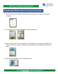 Scandinavian Woven Heart Ornament Templates, Page 8