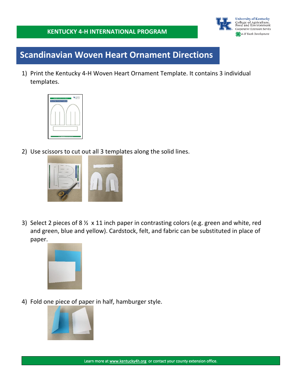 Scandinavian Woven Heart Ornament Templates, Page 8