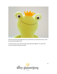 Plush Frog Pattern Templates - Abby Glassenberg, Page 12