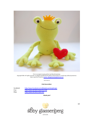 Plush Frog Pattern Templates - Abby Glassenberg, Page 15