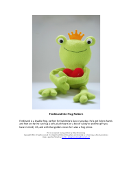 Plush Frog Pattern Templates - Abby Glassenberg