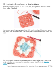 Classic Granny Square Crochet Pattern, Page 6