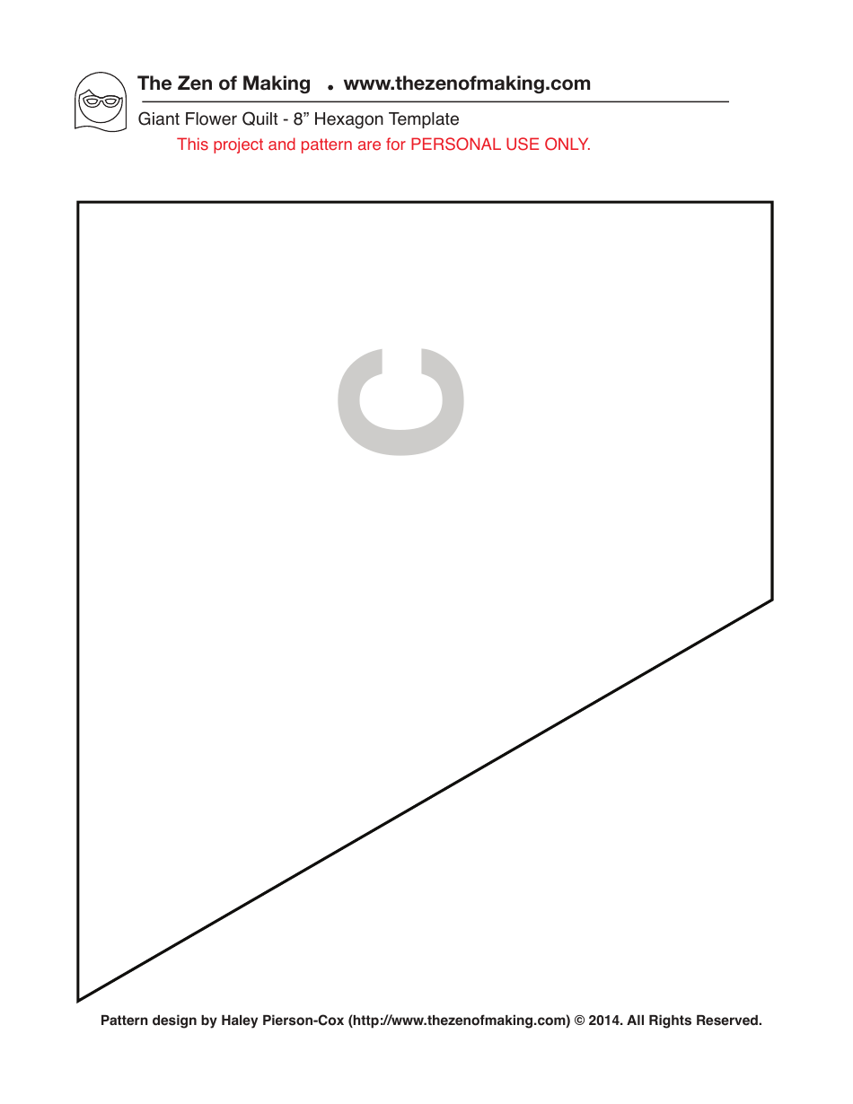 Giant Flower Quilt Block 8 Hexagon Templates - the Zen of Making, Page 4