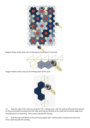 Japanese Hexagon Quilt Pattern Template, Page 4